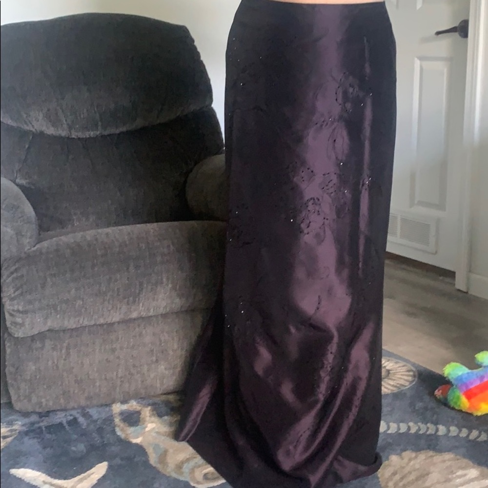 Long Formal skirt plum